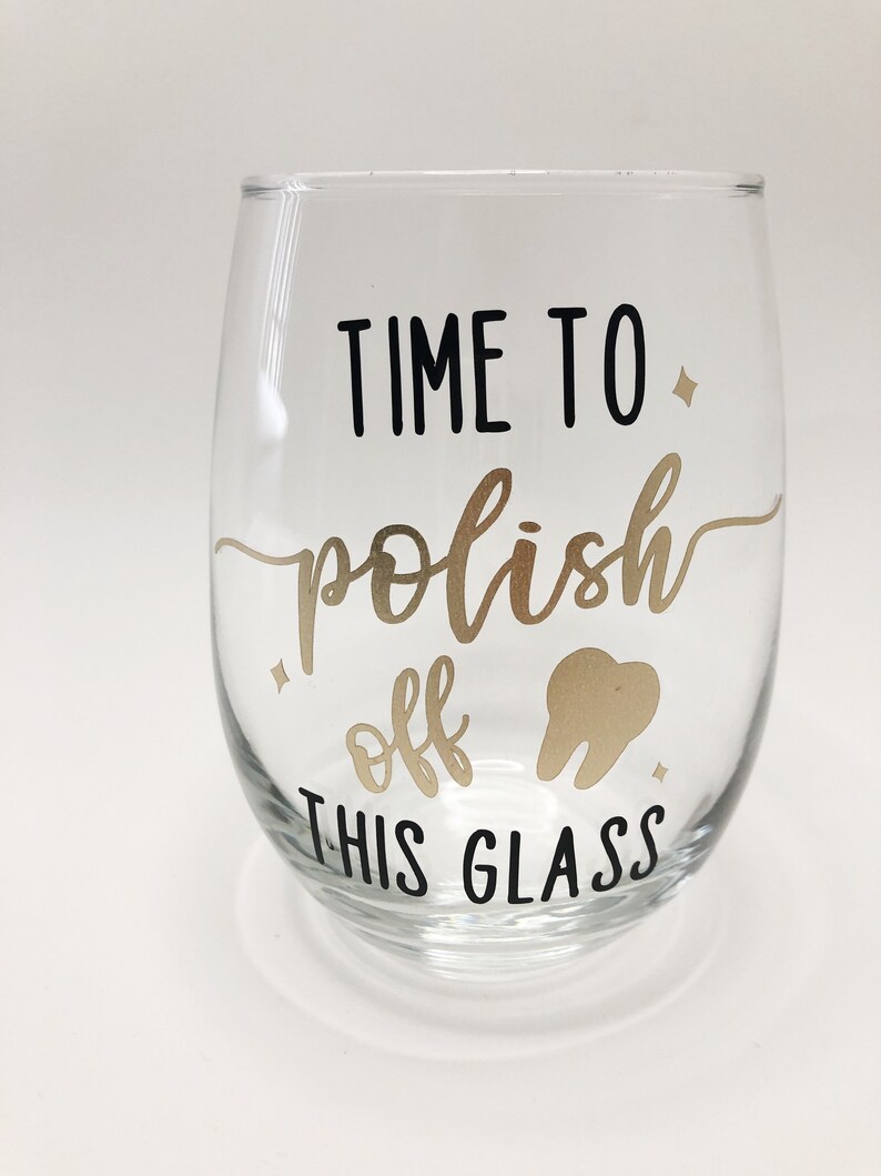 Dental Assistant Dental Hygienist Dentist Wine Glass Gift Etsy