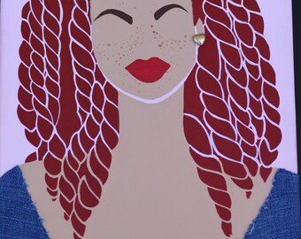 Beauté rousse avec taches de rousseur