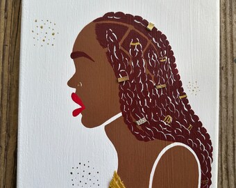 Burgundy Braids