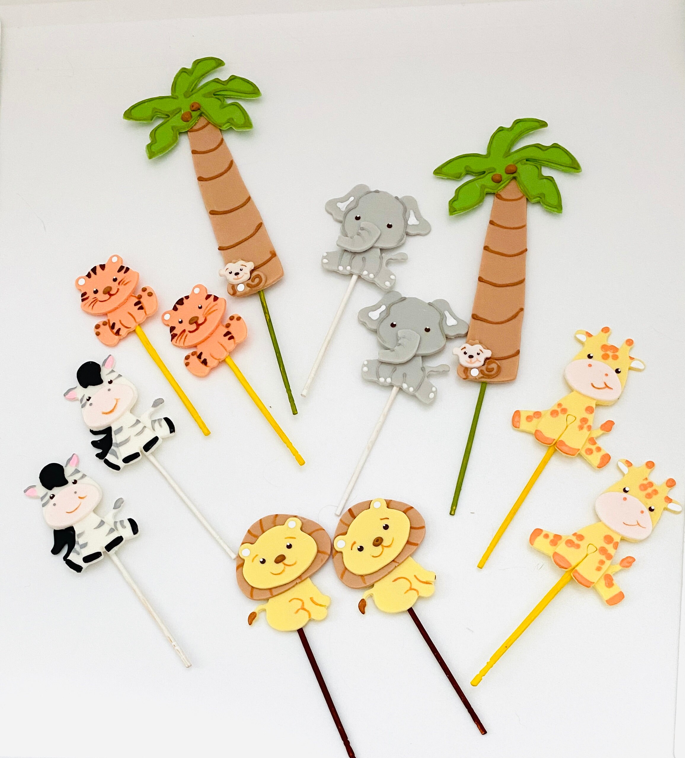 Jungle Set Cupcake Toppers. Etsy