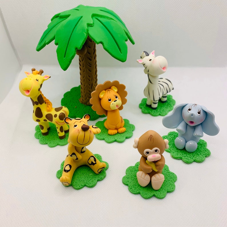 Safari Animal Set.Jungle Set.Cake Topper. Etsy