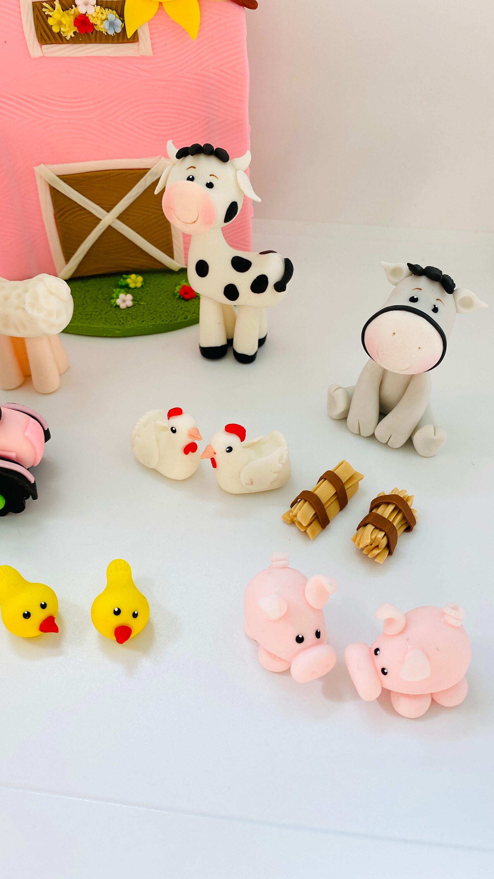 Farm cake topper set | Etsy