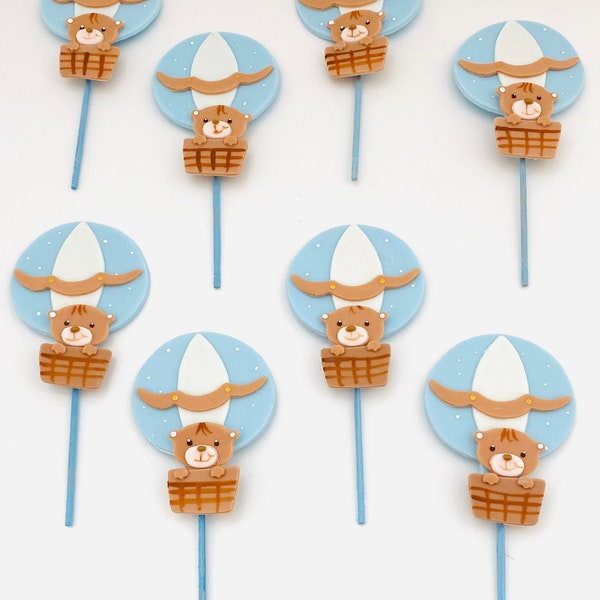 Hot Air Balloon Cupcake Toppers - Etsy