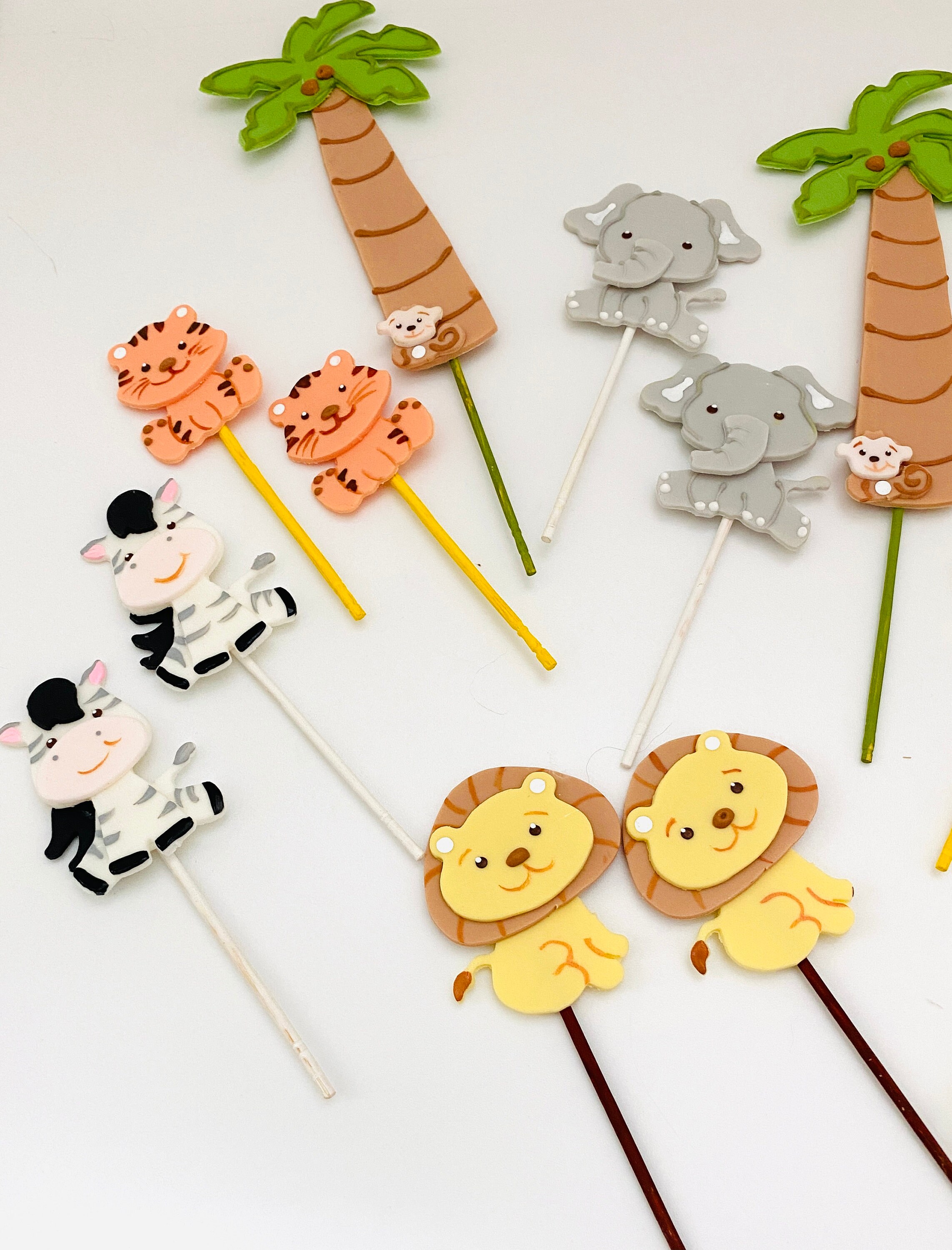 Jungle Set Cupcake Toppers. Etsy