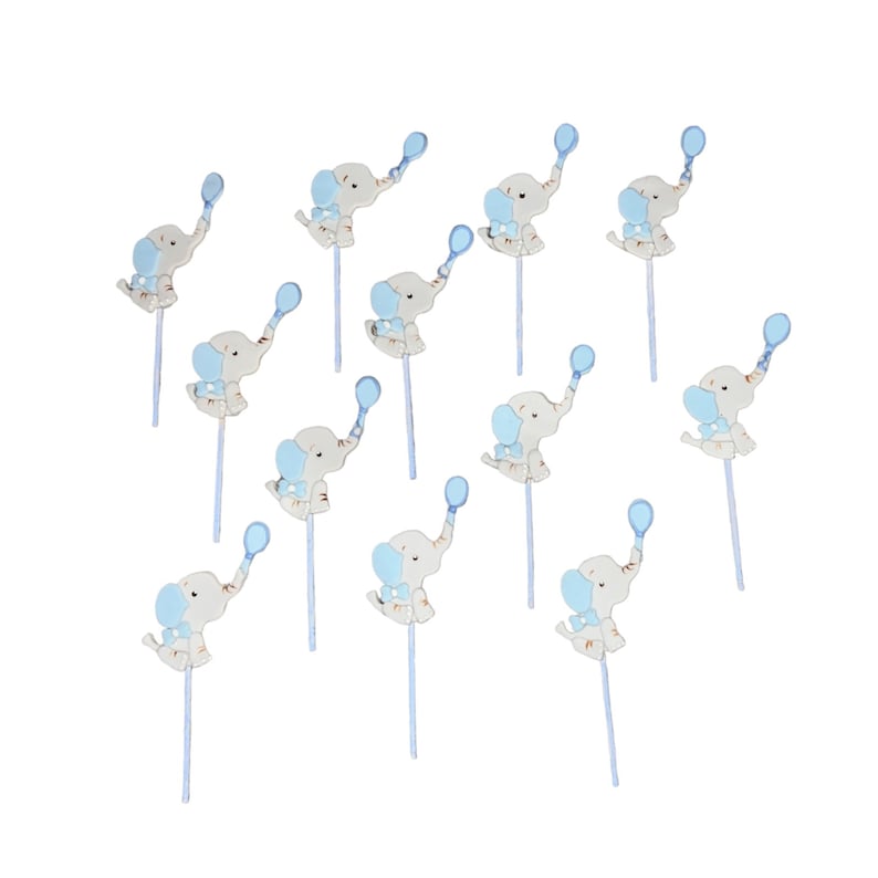 Baby Elephant Cupcake toppers image 1