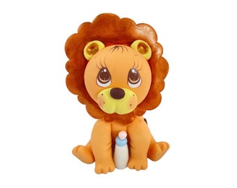 Lion Cake Topper: Safari Baby Shower Party Decoration