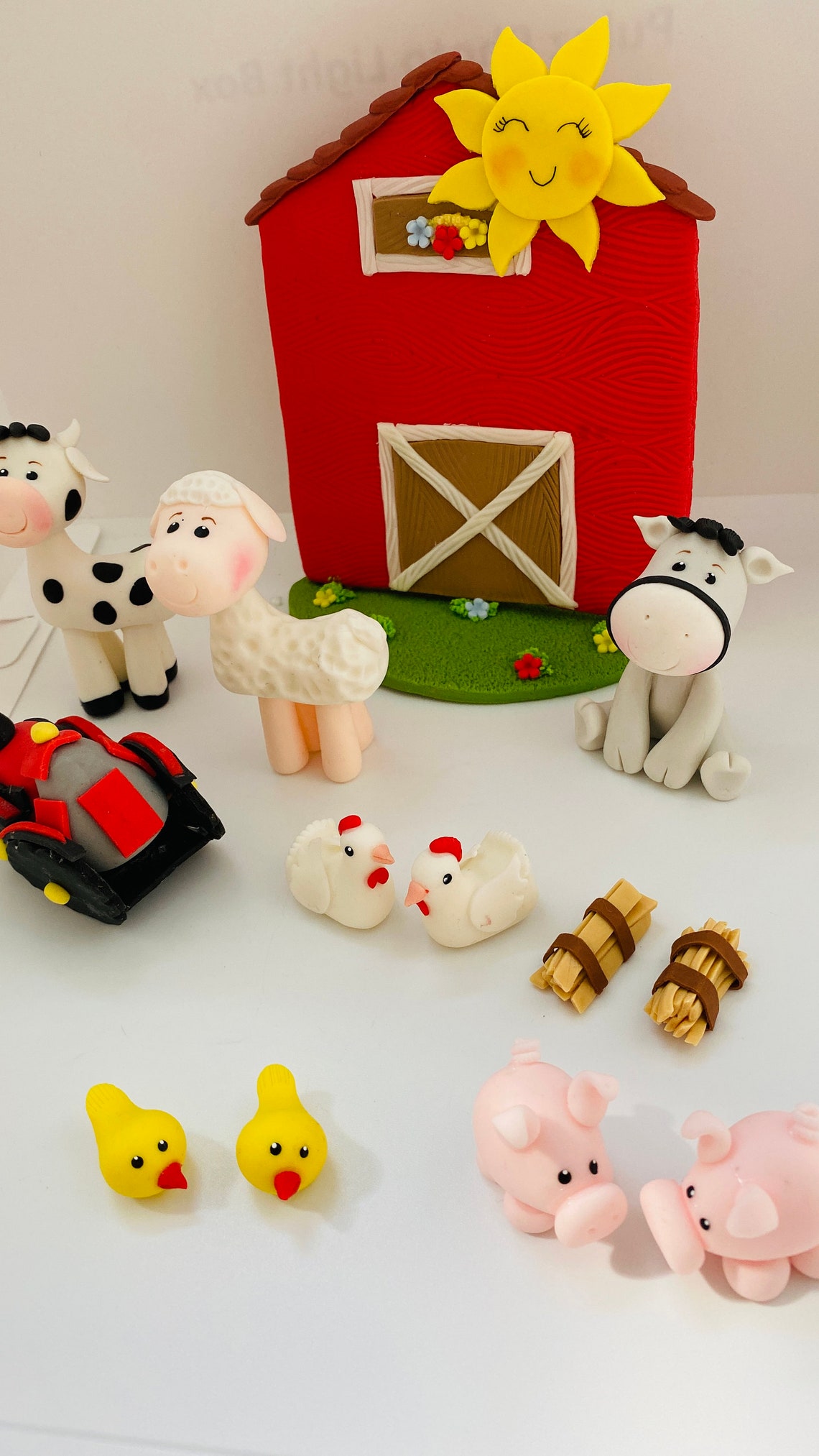 Farm cake topper set Etsy