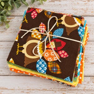 Quilting-Baumwoll-Bundle mit Retro-Ernte-Truthahn-Print, 5-Zoll-Quadrate (40 Stück)