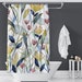 Flim Flam Florals Pattern Shower Curtains | Floral Watercolor Print Shower Curtains | Bathroom Refresh Gifts | 71x74 in 
