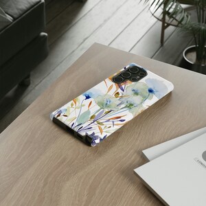 Zen Garden on Cell Phone Cases | Tough Cases | iPhone and Galaxy Cases | Glossy and Matte Options | Floral Watercolor Design