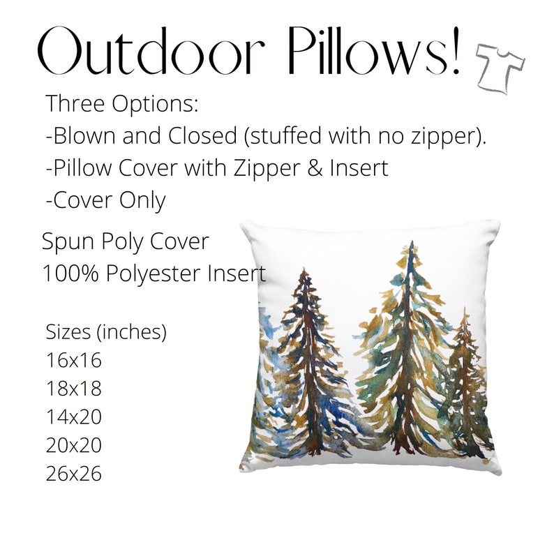 Evergreen Carols Dark Outdoor Pillows & Covers Double Sided Etsy