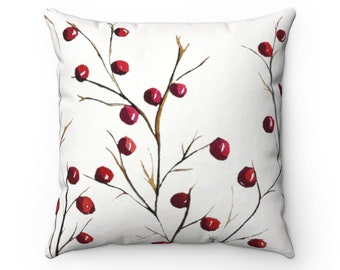 berry throw pillow
