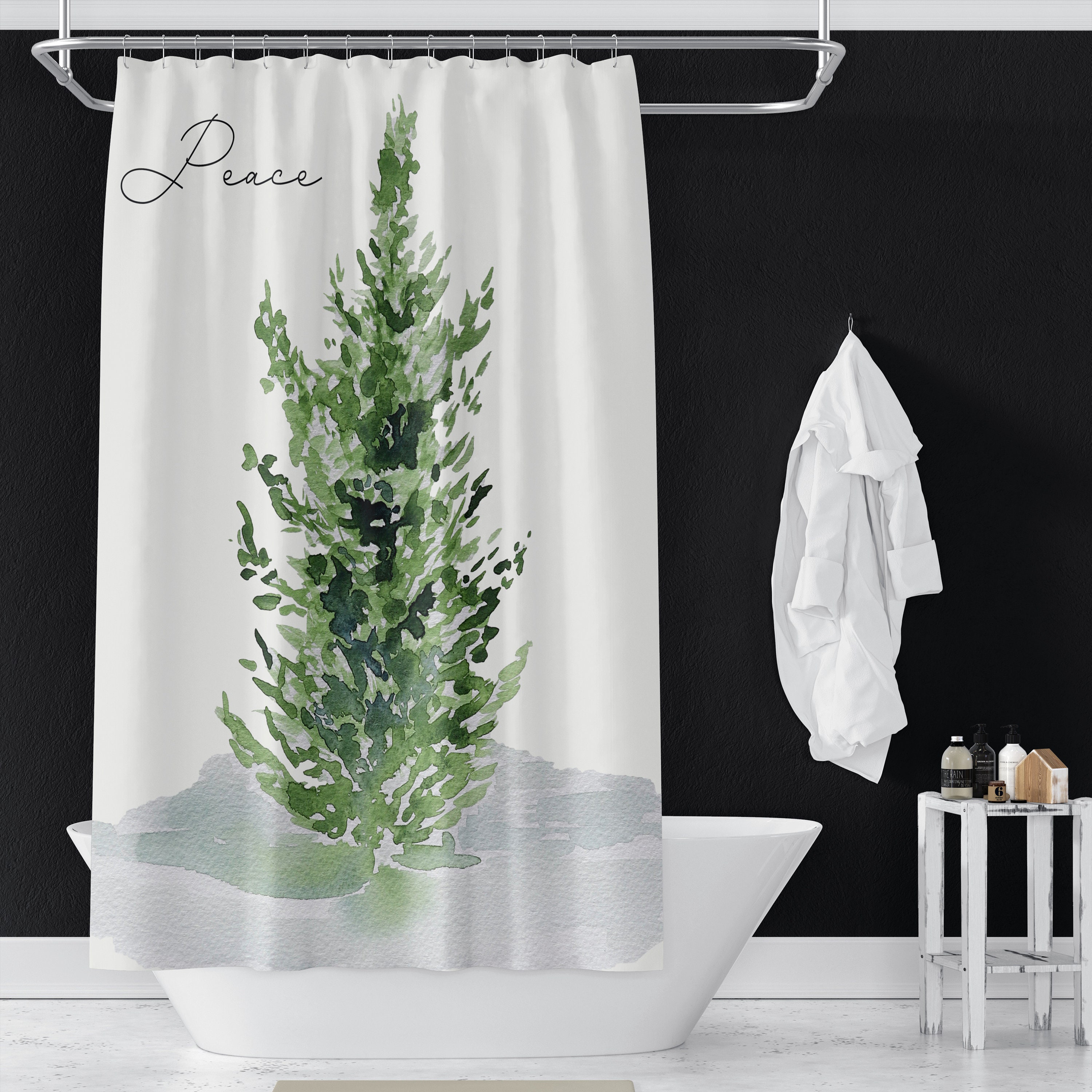 VividHome Tree Shower Curtain Tree and Bird Silhouette Waterproof Bathroom  Fabric Shower Curtains 72…See more VividHome Tree Shower Curtain Tree and