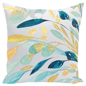 Teal For You Throw Pillow | 24x24 Inch | Spun Polyester