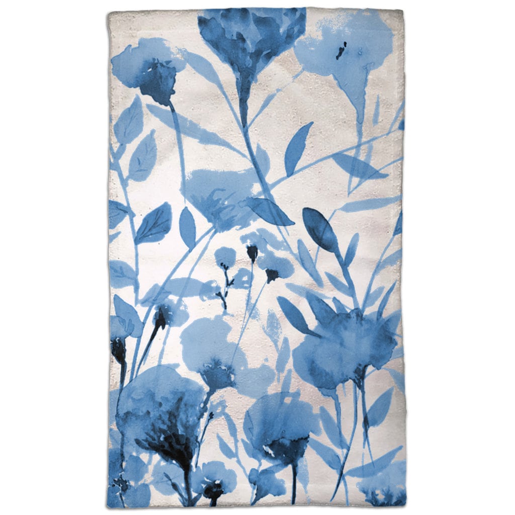 Blue Prairie Flowers Hand Towels for the Bathroom Guest Bath - Etsy