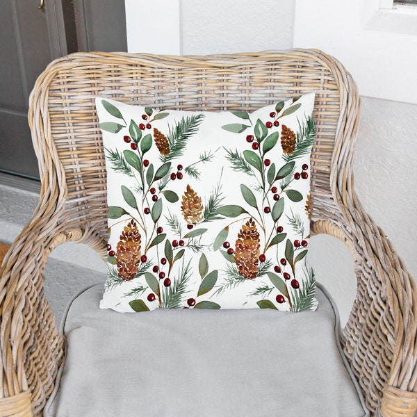 Outdoor Christmas Pillows Etsy