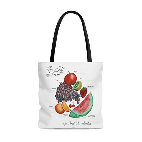 Borsa a forma di cesto di frutta, tre misure, borse per la spesa