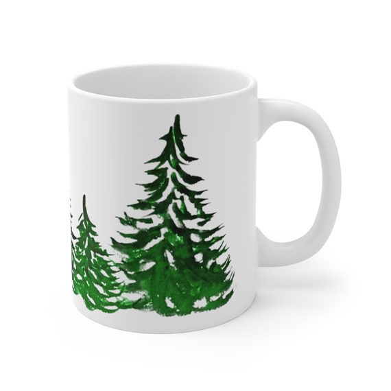 White christmas tree mug Clearance