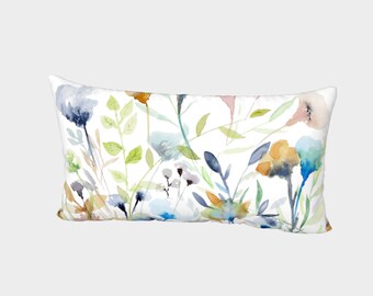 Prairie Wildflowers | Bed Pillow Sham | King and Standard Sizes Available | No Flange | Envelope Style Pillow Cover