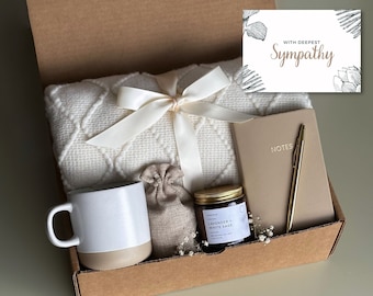 Hygge Gift Box with Blanket, Sending a hug, Thinking of you, Sympathy gift, Bereavement gift, Encouragement gift, Sympathy gift basket