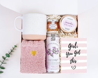 You got this gift , Care Package For Her , thinking of you , encouragement gift , surgery care package , exam care package , tea gift box