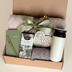 Thank You Gift Basket with Blanket | Business gift set | Customize Tumbler