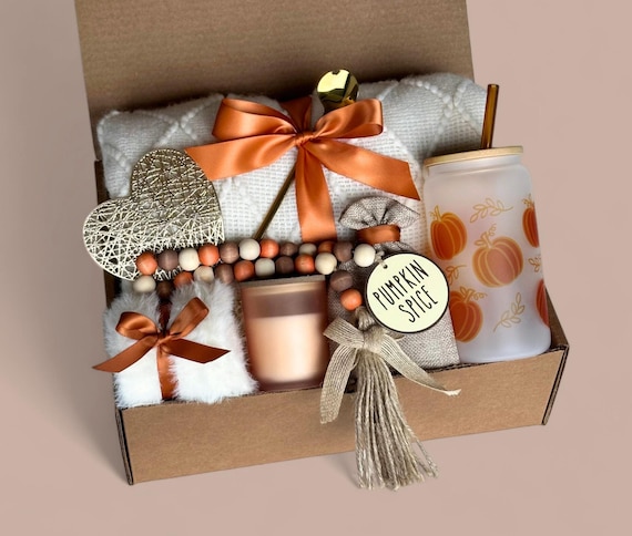 Hygge Pumpkin Fall Gift Box, Boo Basket, Spooky Season Gift, Cozy Fall Gift Set, Harvest Gift, Pumpkin Spice, Halloween Gifts