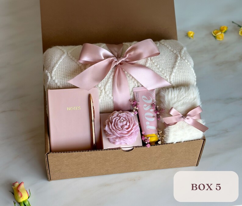 Personalized Gifts For Her, Gift Box For Women, Best Friend Birthday Gifts, Self Care Box, Thinking Of You Care Package, Thank You Gift Box Box 5