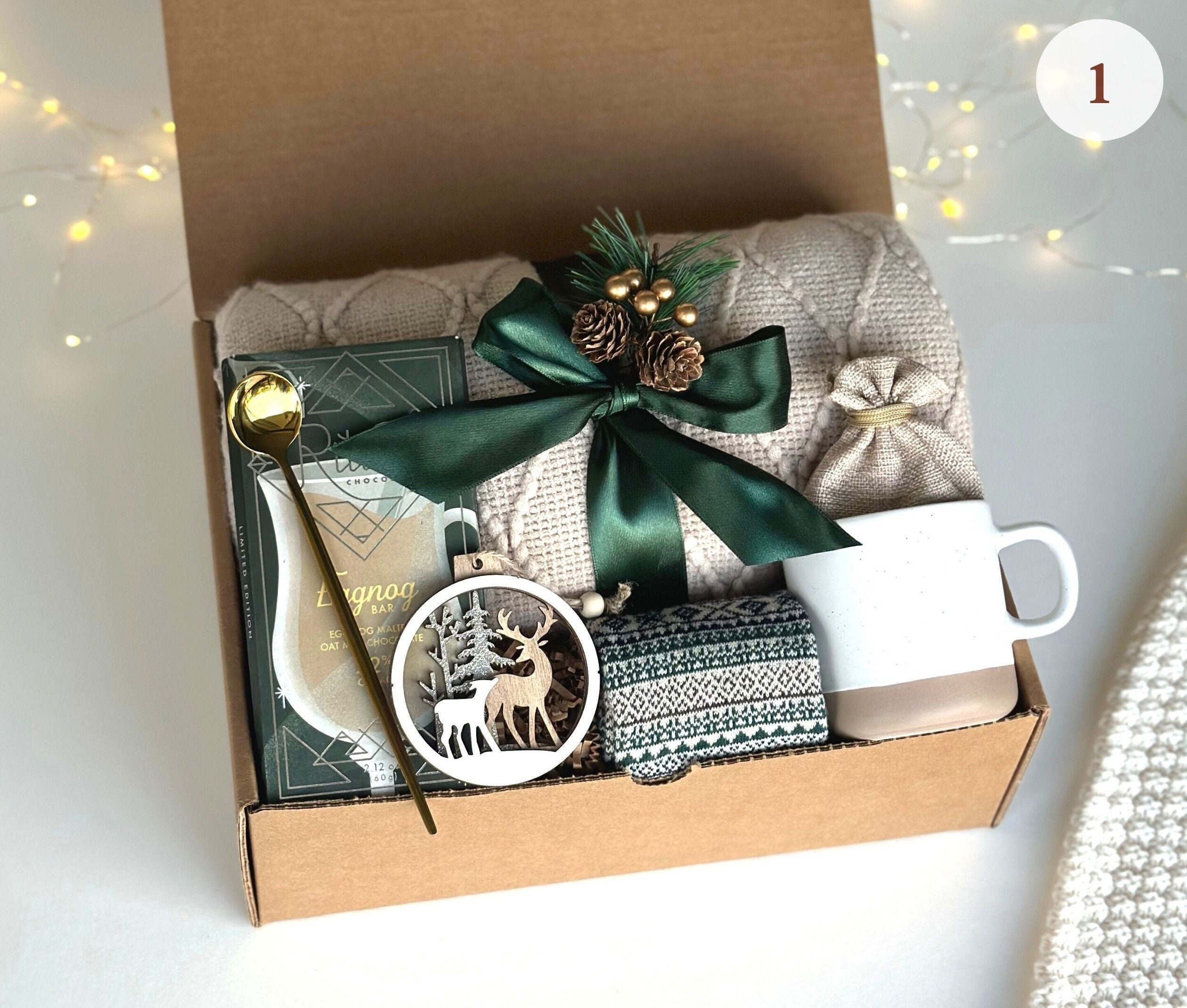 Holiday Gift Box for Wine Lovers | Mulled Wine & Cider Gift Set | Hygge  Gift Basket for Couples | European Cozy Winter Care Package