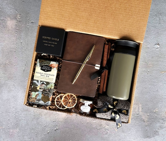 Valentine's Day Gift Box for Him, Coffee, Blanket, Socks