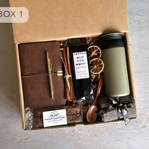 Valentine's Day Gift Box for Him, Coffee, Blanket, Socks image 2
