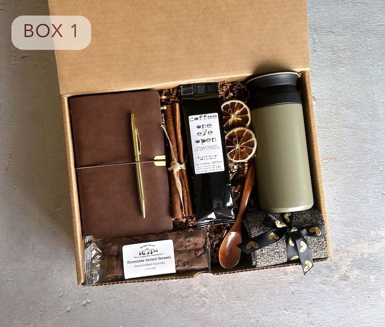 Valentine's Day Gift Box for Him, Coffee, Blanket, Socks image 2