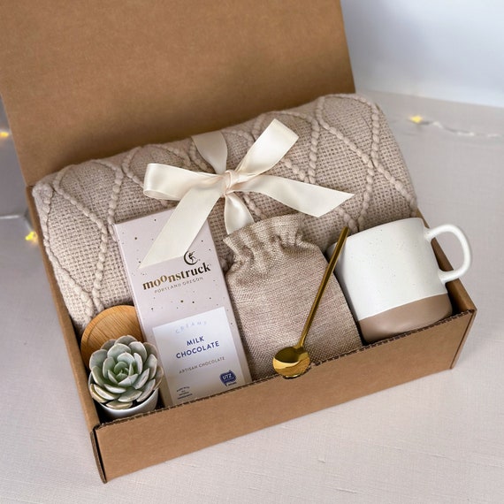 Sending Healing Vibes Gift Box for Women | Gift Basket with Blanket,  Succulent, Socks, Candle