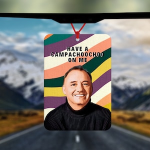 Bob Mortimer Auto Lufterfrischer - Campachoochoo Train Guy - Lustiger Auto Lufterfrischer - Lustiges neues Fahrer Geschenk - Vic und Bob -Mortimer Train Guy