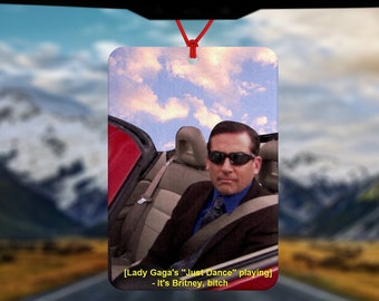 Michael Scott Britney Car Air Freshener, Funny Car Air Freshener, The Office US TV Show, Michael Scott fan, Funny New Driver Gift, Car Gifts