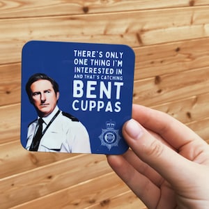 Posavasos "Line of Duty", regalo del AC-12 de Bent Coppers, espectáculo "Line of Duty", Madre de Dios de Ted Hastings, Steve Arnott, regalos del AC-12 de Kate Flemming