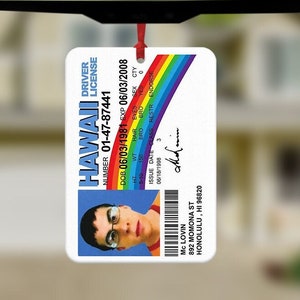 Mclovin's Drivers License Car Air Freshener, Funny Car Air Freshener, New Driver gift, Car Accessories, Funny meme gifts, McLovin Superbad