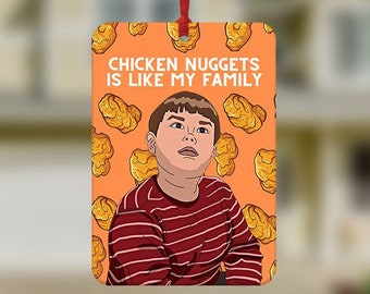 King Curtis Car Air Freshener, Chicken Nuggets Is Like My Family, Curtis Wife swap USA, King Curtis meme Gift, Funny Car Air Freshener