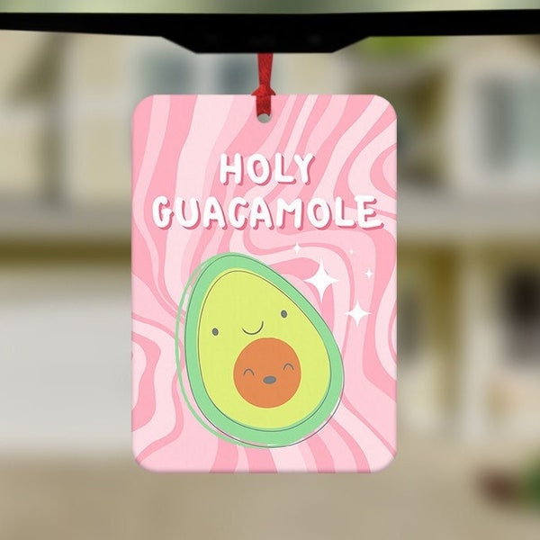 Holy Guacamole Car Air Freshener, Funny Avocado Lover Gift, Funny Car Air Freshener, Car Accessories, Funny meme gift, Secret Santa Gift