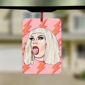 Katya Zamolodchikova Inspired Car Air Freshener, Fun Car Accessories, Rupauls Drag Race UK, Drag Queen Gifts, Drag Race Fan