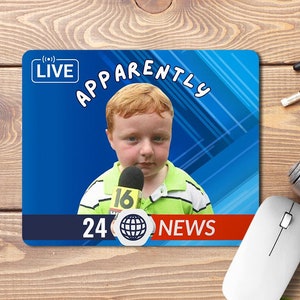 Apparently Kid Meme Mouse Pad, Fun Office Desk Accessories, Co Worker Gift, Funny Mouse Pad, Funny Office Gifts, Gift For Her, Noah Ritter
