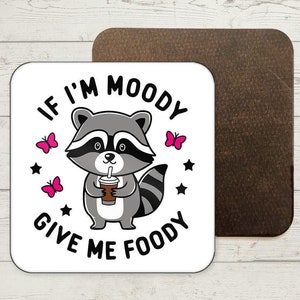 Funny Raccoon Coaster, Funny Gift, Funny Office Coaster, Home Office Desk Décor, Joke Present, Stocking Filler, Office Gift, Secret Santa