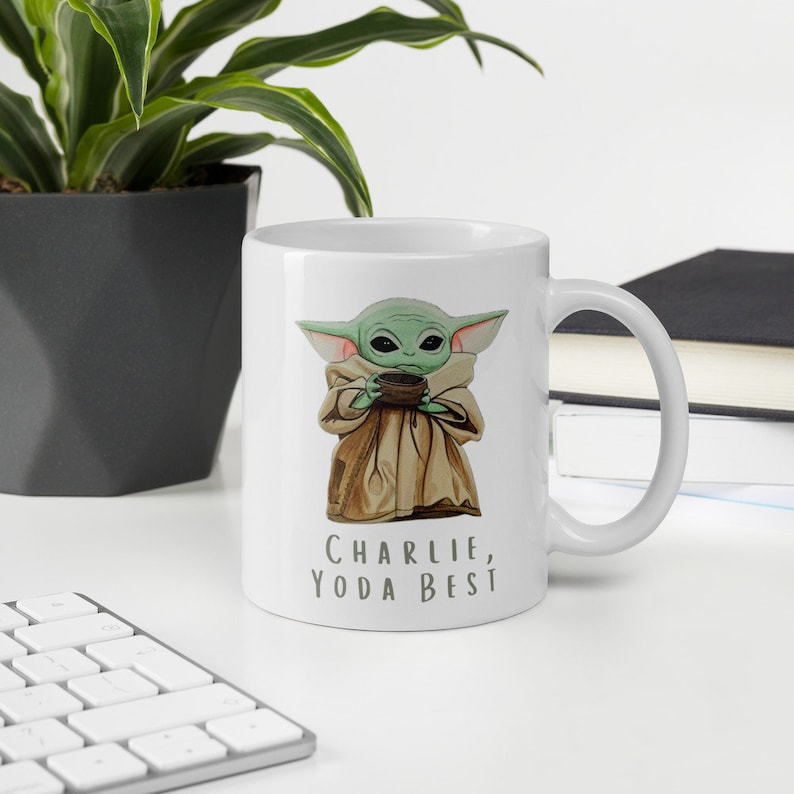 Custom Yoda Best Mug Personalised Yoda Gift Baby Green Alien Etsy UK
