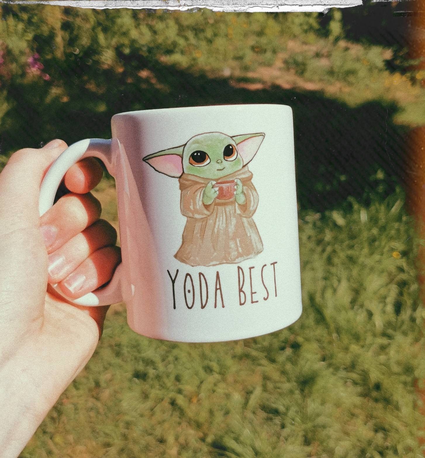 Yoda best mug, baby green alien mug, gift for him, gift for her, Yoda…