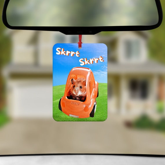 Hamster Meme Car Air Freshener Hamster Skrrt Skrrt Funny Car Etsy UK