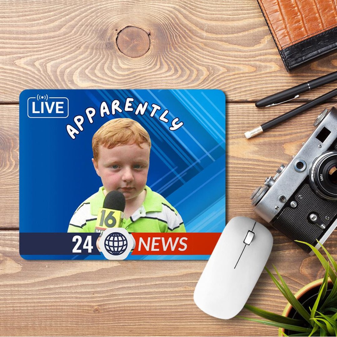Apparently Kid Meme Mouse Pad, Fun Office Desk Accessories, Co Worker ...
