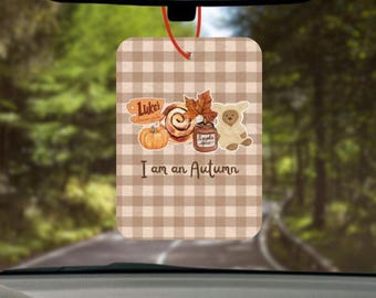 Autumn Aesthetic Car Air Freshener, Autumn Girly, Halloween gifts, Spooky Season, Cosy Season, Autumn Gifts, Pumpkin Spice Lover, Autumnal