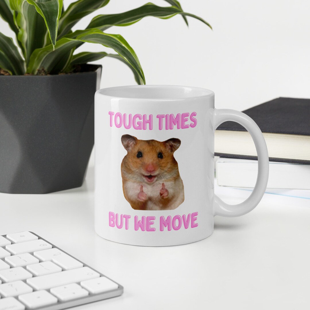 Jasaly Hamster Droevig Hamster Meme Hamster Gedrukt Mokken Met Trieste Hamster Meme Cuttie Goedemorgen Meisje