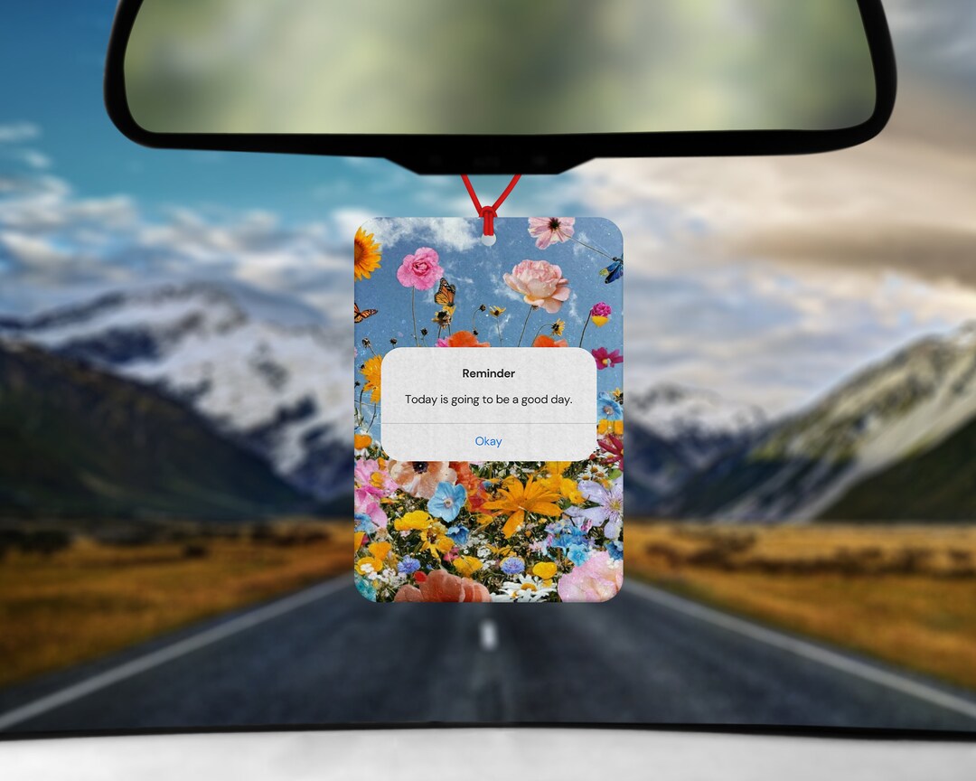 Positive Quote Car Air Freshener iPhone Reminder Quote Gift Fun Car Air