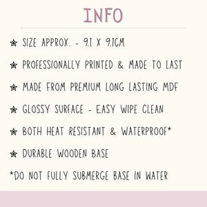 Sous-bock personnalisé Coke light, cadeau prénom personnalisé, sous-verre drôle, cadeaux pour elle, cadeaux pour lui, bas de Noël, sous-verre drôle de bureau image 3